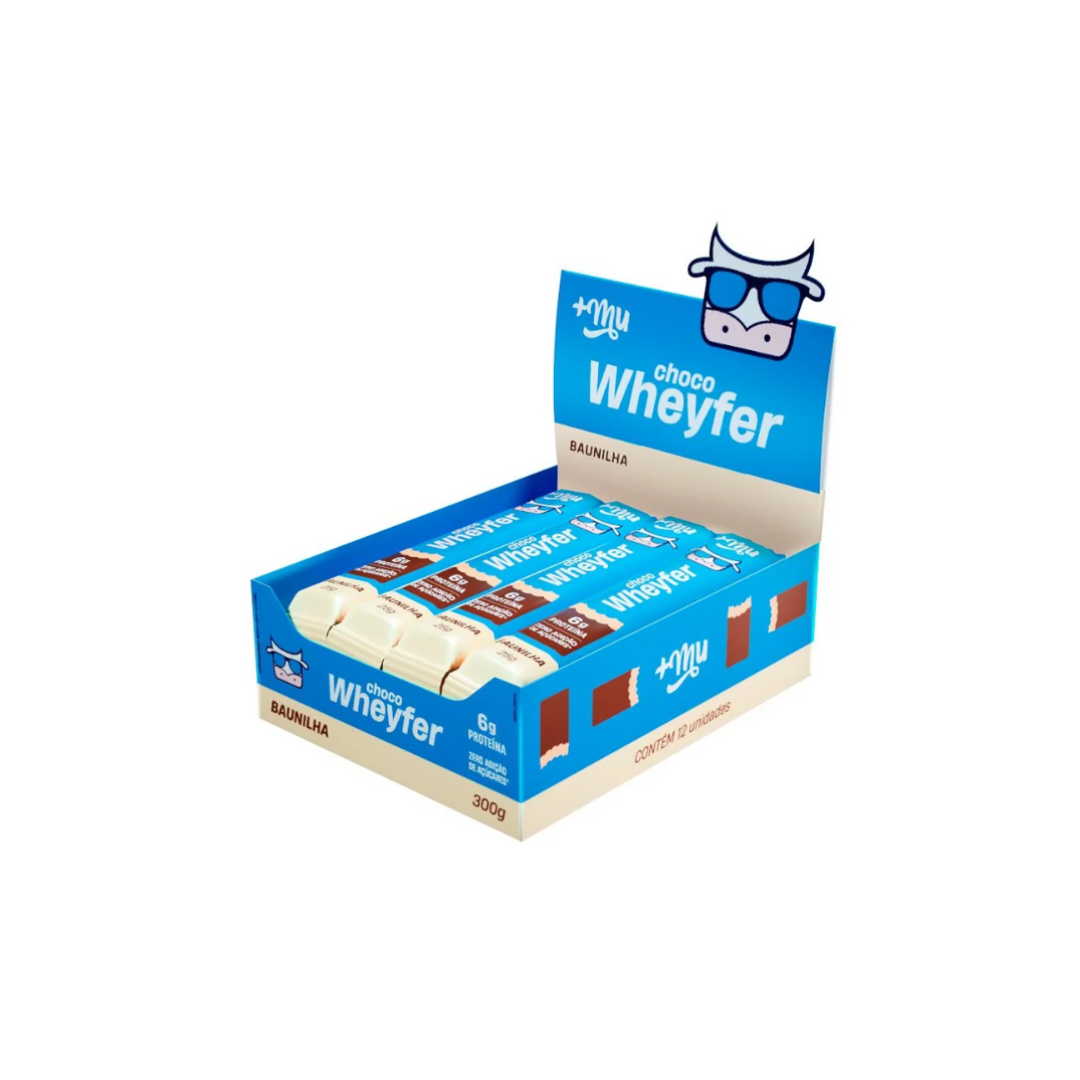 CAIXA CHOCO WHEYFER 25G 12 UNIDADES – MUKE SABOR:BAUNILHA