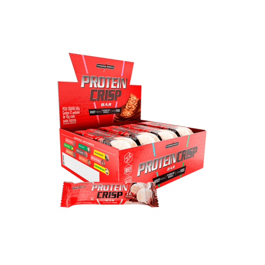 CAIXA PROTEIN CRISP BAR 45G 12 UNIDADES - INTEGRAL MÉDICA SABOR:DOCE DE COCO