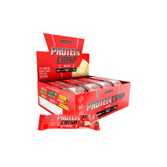 CAIXA PROTEIN CRISP BAR 45G 12 UNIDADES - INTEGRAL MÉDICA SABOR:CHEESECAKE DE FRUTAS VERMELHAS