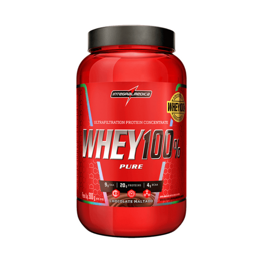 WHEY 100% PURE POTE 900G - INTEGRAL MÉDICA