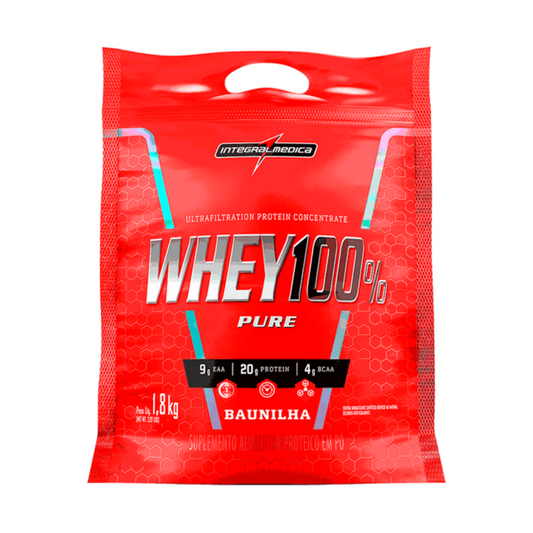 WHEY 100% PURE REFIL 1,8KG - INTEGRAL MÉDICA