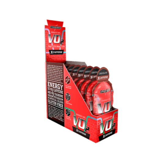 CAIXA VO2 ENERGY GEL XCAFFEINE 30G 10 UNIDADES - INTEGRAL MEDICA SABOR:CHOCOLATE