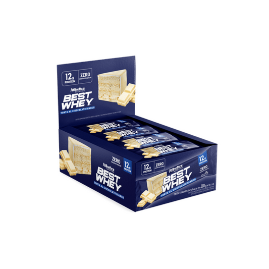 CAIXA BAR BEST WHEY 49G 12 UNIDADES- ATLHETICA NUTRITION SABOR:CHOCOLATE BRANCO