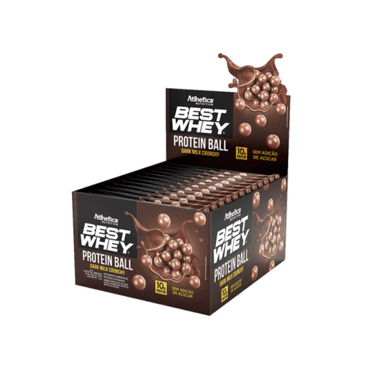 CAIXA PROTEIN BALL 50G 12 UNIDADES- ATLHETICA NUTRITION SABOR:DARK MILK CRUNCHY