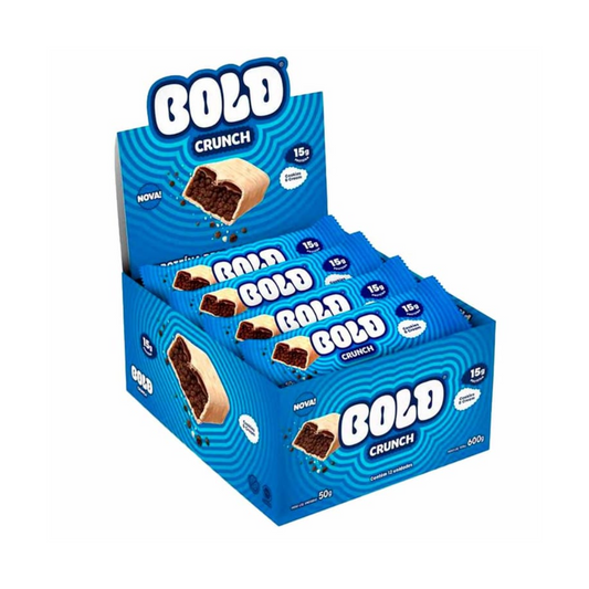 CAIXA BOLD CRUNCH 50G 12 UNIDADES- BOLD SNACKS SABOR:COOKIES