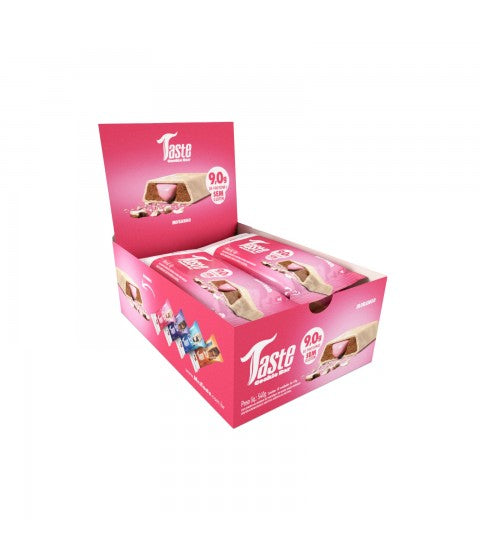 CAIXA TASTE COOKIES BAR 45G- MR TASTE 12 UNIDADES SABOR: MORANGO