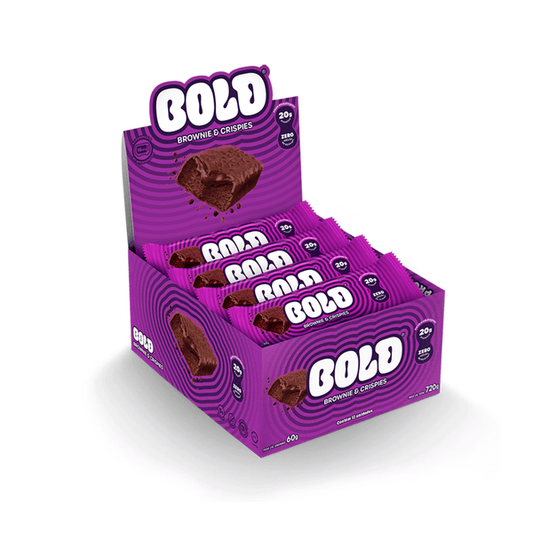 CAIXA BOLD BAR 60G 12 UNIDADES - BOLD SNACKS SABOR:BROWNIE & CRISPIES