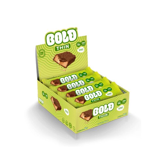 CAIXA BOLD BAR THIN 40G 12 UNIDADES - BOLD SNACKS SABOR:BOMBOM DE COCO